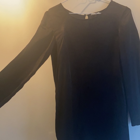 WILFRED FREE SILK BLACK MINI DRESS XXS - Picture 3 of 4